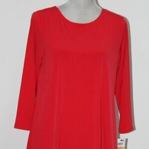ALFANI Women's Jersey High-low Tunic Shirt Top-0X